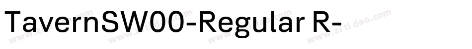 TavernSW00-Regular R字体转换